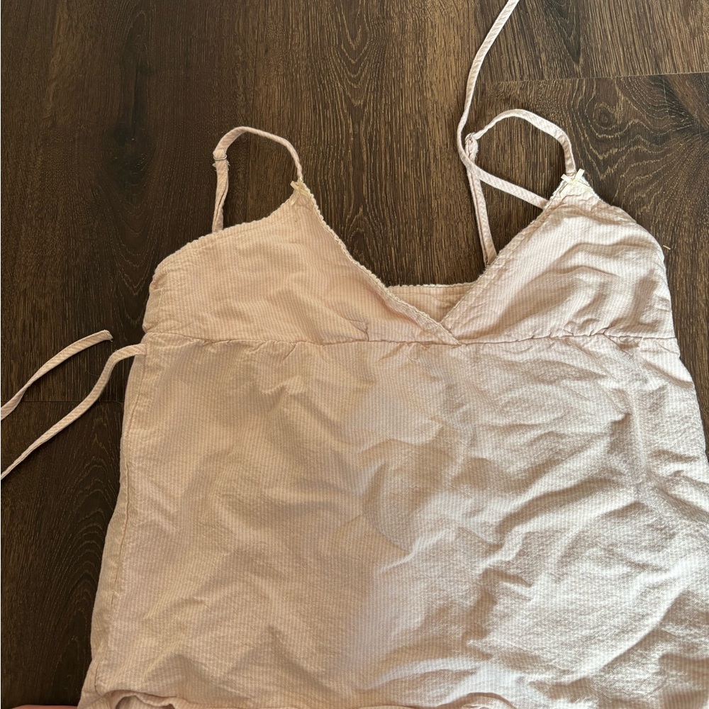 Brandy Melville Light Pink Striped Top